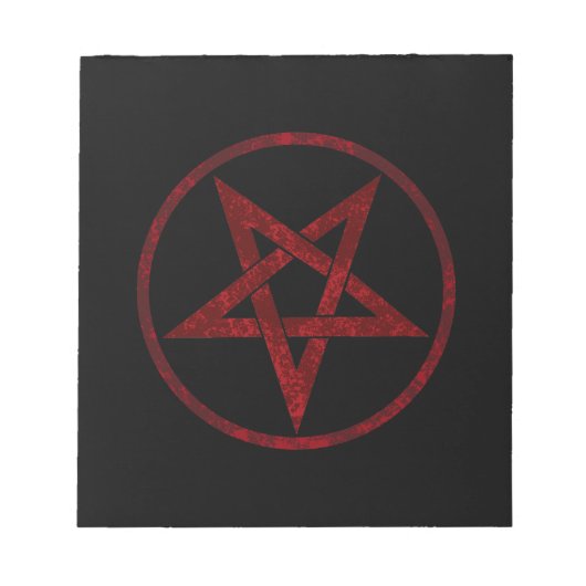 Bloc-note Pentagram Red Devil (Devant)