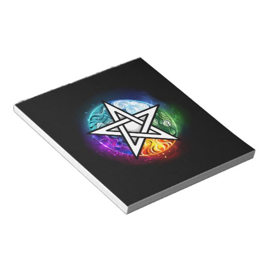 Bloc-note pentagramme du Wiccan (Incliné)