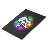 Bloc-note pentagramme du Wiccan (Incliné)