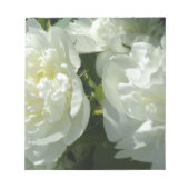Bloc-note Peonies blanches (Devant)