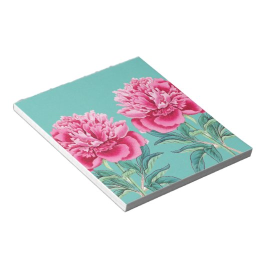 Bloc-note Peony Turquoise (Incliné)