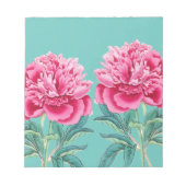 Bloc-note Peony Turquoise (Devant)