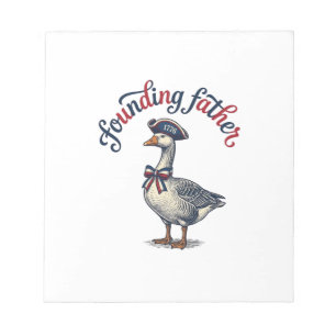 Bloc-note Père fondateur Goose Vintage Maillot patriotique D