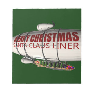 Bloc-note Père Noël À Zeppelin