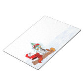 Bloc-note Père Noël avec Renard de lapin et écureuil (Incliné)