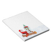 Bloc-note Père Noël avec Renard de lapin et écureuil (Incliné)