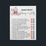 Bloc-note Père Noël Baby Polar Bear Baby shower Devine Qui<br><div class="desc">Cette conception peut être personnalisée dans la zone fournie en modifiant la photo et/ou le texte. Vous pouvez également le customiser en cliquant sur Personnaliser ce Modèle, puis en choisissant l'option cliquer pour customiser et supprimer ou modifier la couleur de l'arrière - plan, ajouter du texte, modifier la couleur ou...</div>