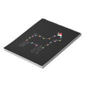 Bloc-note Père Noël Chèvre Noël Couleur Led Léger Noël Chèvr (Tourné)