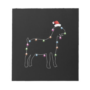 Bloc-note Père Noël Chèvre Noël Couleur Led Léger Noël Chèvr