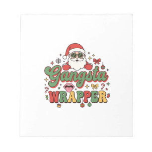 Bloc-note Père Noël Gangsta Wrapper Noël