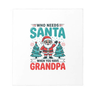 Bloc-note Père Noël Grand-père Famille