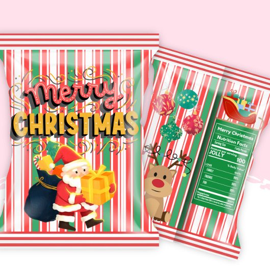 Bloc-note Père Noël Noël Fête chip Sac à chips Faveurs
