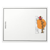 Bloc-note Père Noël Reindeer Sur La Neige Couverte Ville Lun (Devant)