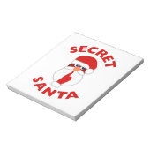 Bloc-note Père Noël secret (Tourné)