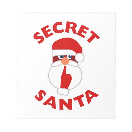 Bloc-note Père Noël secret (Devant)