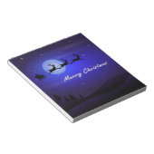 Bloc-note Père Noël Sleigh Moon Joyeux Noël (Incliné)
