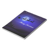 Bloc-note Père Noël Sleigh Moon Joyeux Noël (Tourné)