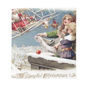 Bloc-note Père Noël Vintage