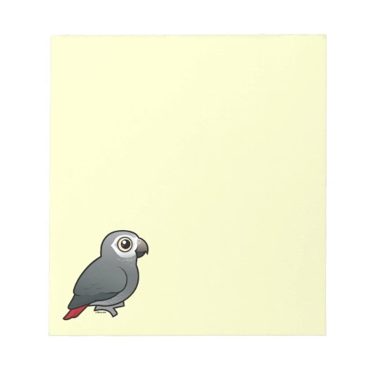 Bloc-note Perroquet Gris Timneh (Devant)
