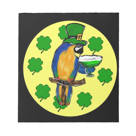 BLOC-NOTE PERROQUET ST. PATTY (Devant)