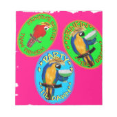 BLOC-NOTE PERROQUETS (Devant)