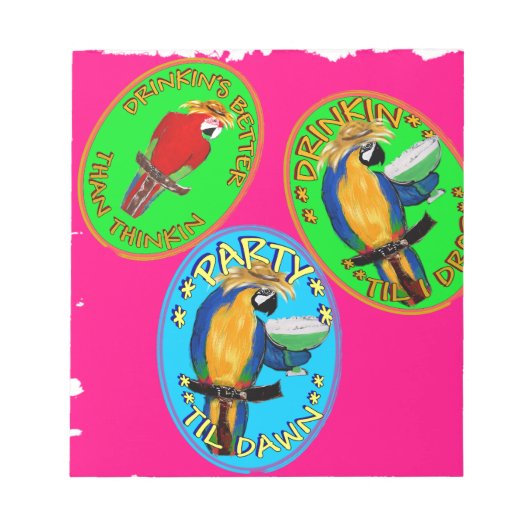 BLOC-NOTE PERROQUETS (Devant)