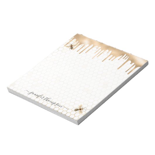 Bloc-note Perruque de miel personnalisée (Tourné)