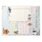 Bloc-note Personal Daily Planner mignon Chien Chien Chien Ch (Devant)