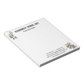 Bloc-note Personalize  Eucalyptus therapist  professional (Incliné)