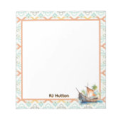 Bloc-note Personalize Sailboat Notepad (Devant)