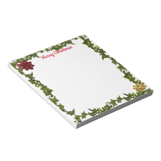 Bloc-note Personalized 5.5 x 6"  Christmas Note Pad (Incliné)