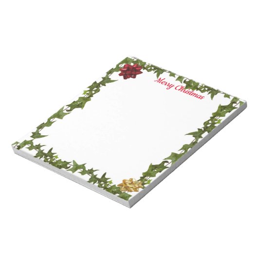 Bloc-note Personalized 5.5 x 6" Christmas Note Pad (Tourné)