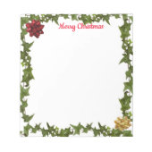 Bloc-note Personalized 5.5 x 6"  Christmas Note Pad (Devant)