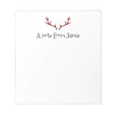 Bloc-note Personalized "A note from" Christmas Notepad (Devant)