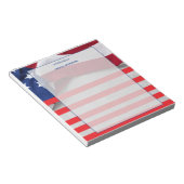Bloc-note Personalized American Flag Patriotic USA  (Incliné)