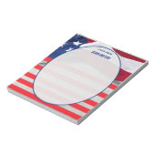 Bloc-note Personalized American Flag Patriotic USA  (Tourné)