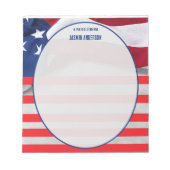 Bloc-note Personalized American Flag Patriotic USA  (Devant)