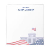Bloc-note Personalized American Flag Patriotic USA  (Devant)