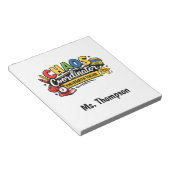 Bloc-note Personalized Chaos  Coordinator Teacher  (Incliné)