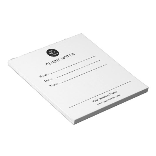 Bloc-note Personalized Client Notes Notepad (Incliné)