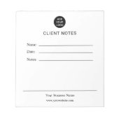 Bloc-note Personalized Client Notes Notepad (Devant)