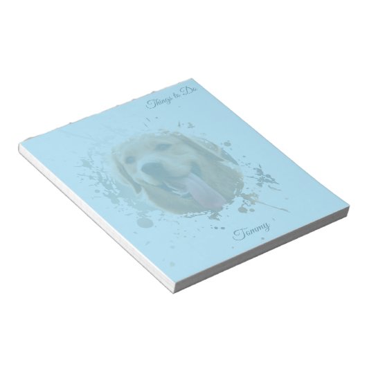 Bloc-note Personalized Custom Photo Pet with Name (Incliné)