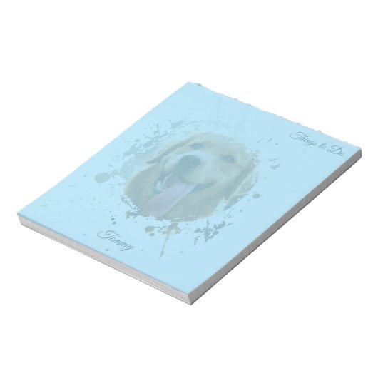 Bloc-note Personalized Custom Photo Pet with Name (Tourné)