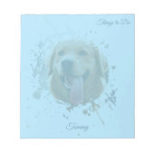 Bloc-note Personalized Custom Photo Pet with Name (Devant)