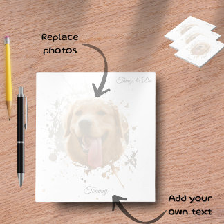 Bloc-note Personalized Custom Photo Pet with Name