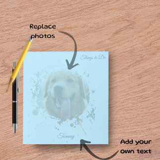 Bloc-note Personalized Custom Photo Pet with Name