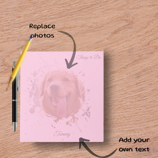 Bloc-note Personalized Custom Photo Pet with Name