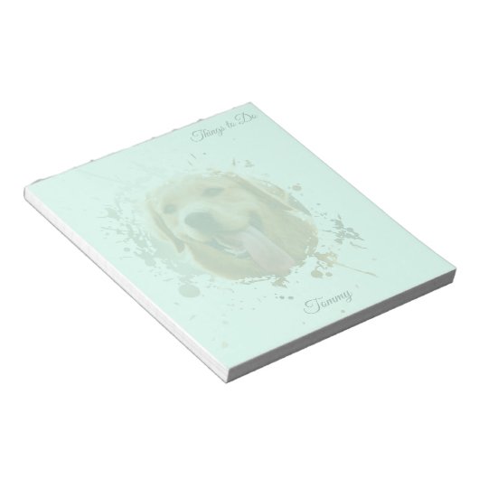 Bloc-note Personalized Custom Photo Pet with Name (Incliné)
