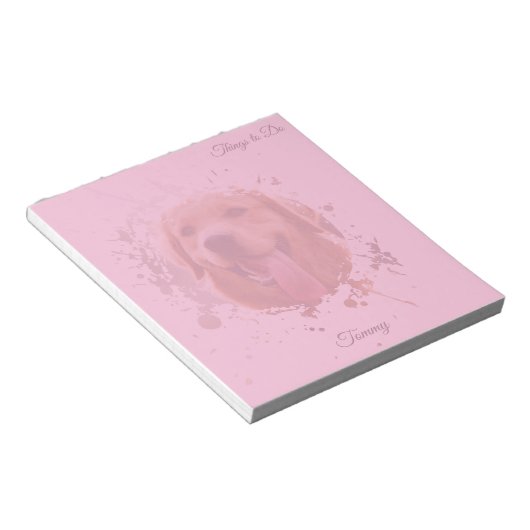Bloc-note Personalized Custom Photo Pet with Name (Incliné)