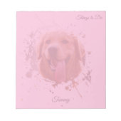 Bloc-note Personalized Custom Photo Pet with Name (Devant)